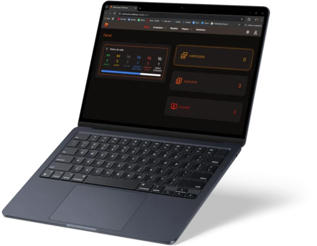 Dashboard Retail Logic em um notebook